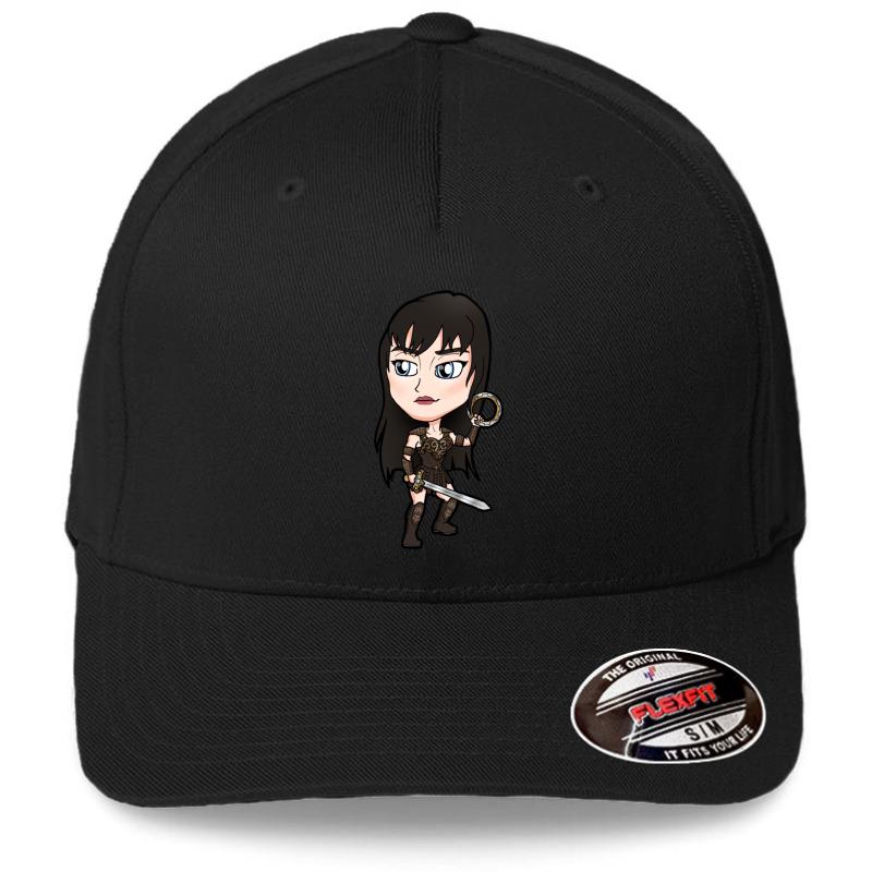 Xena Warrior Princess Flexfit Baseball Cap  Black