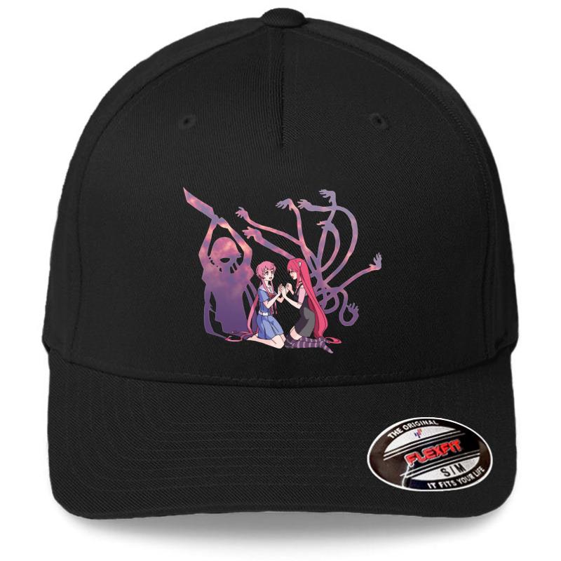 Yuno And Lucy Anime Inspired Shirt Flexfit Baseball Cap  Black