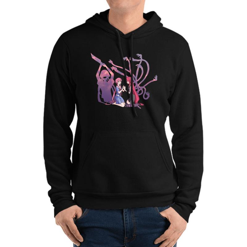 Yuno And Lucy Anime Inspired Shirt Unisex Hooded Sweatshirt Men Black