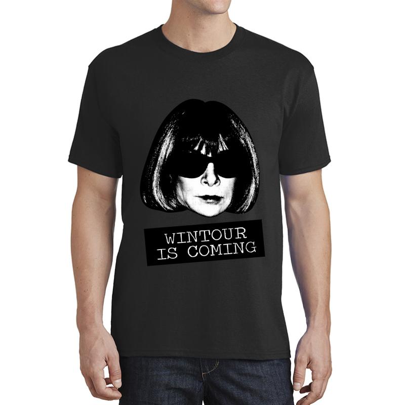 Wintour Is Coming Unisex T-Shirt Men Black