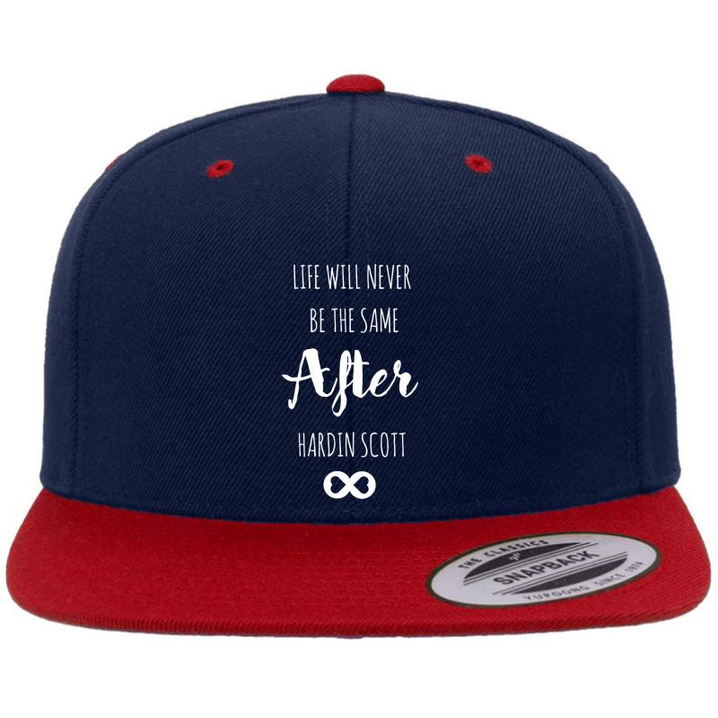 After - Hardin Scott - Black & White Premium Flat Bill Snapback Cap  Navy