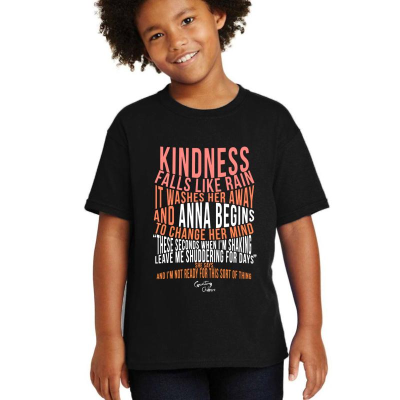 Anna Begins Counting Crows Youth T-Shirt Boy Black