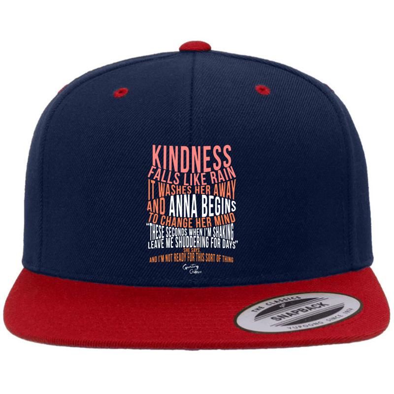 Anna Begins Counting Crows Premium Flat Bill Snapback Cap  Navy