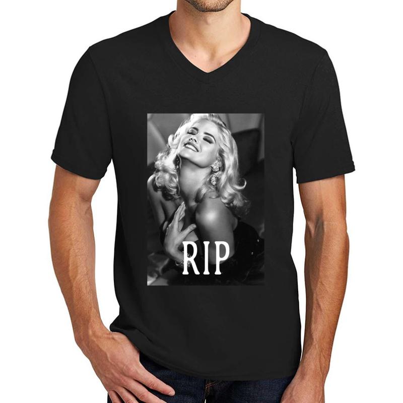 Anna Nicole - Gone Unisex V-Neck T-Shirt Men Black