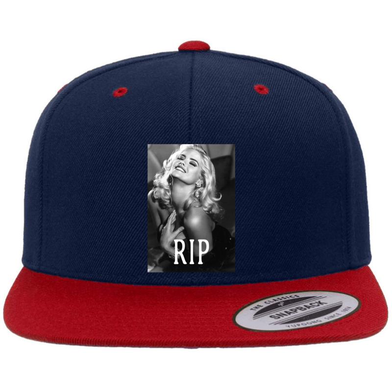 Anna Nicole - Gone Premium Flat Bill Snapback Cap  Navy