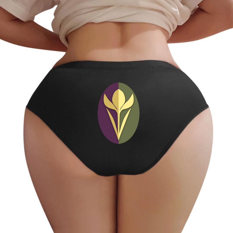 Arendelle Crocus Crest Women Underwear Panties Women Black