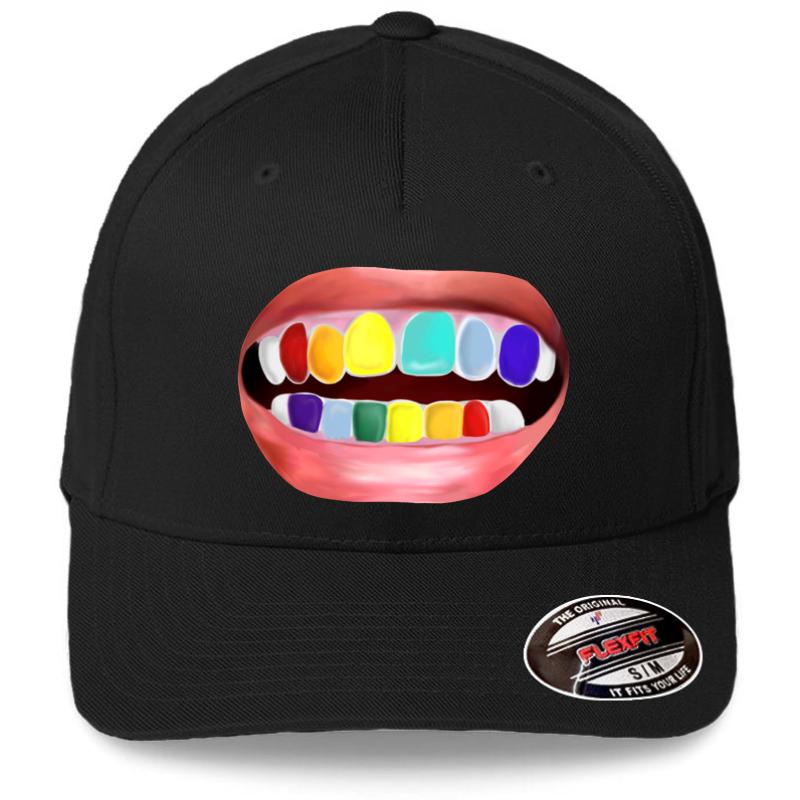 6Ix9ine Flexfit Baseball Cap  Black