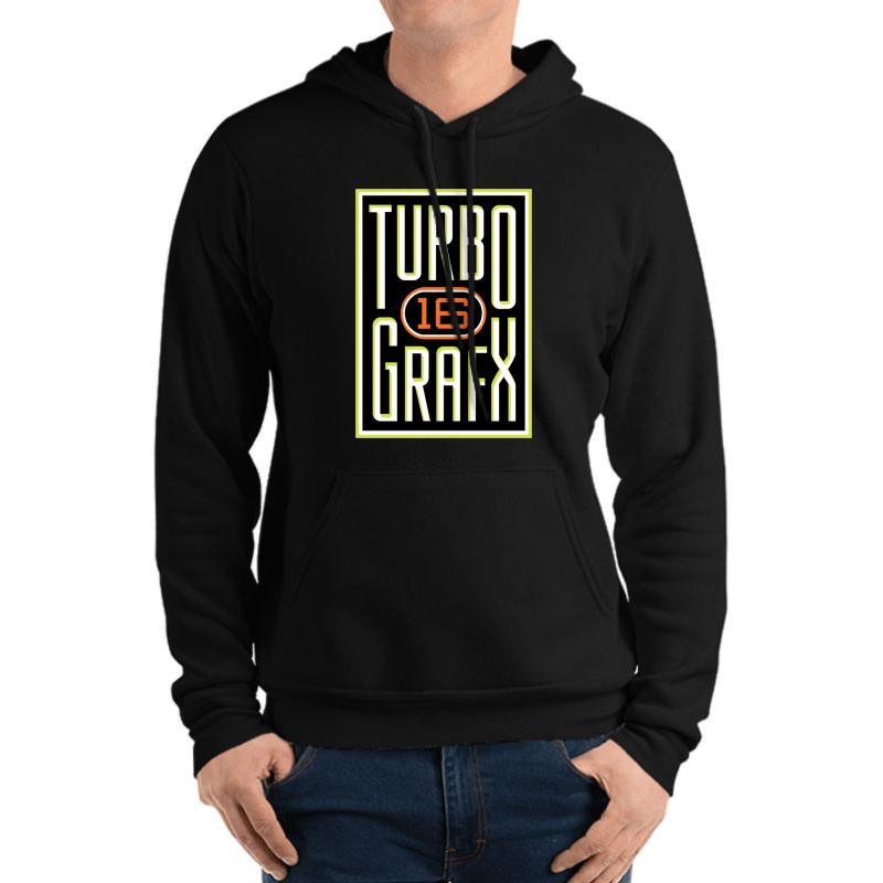 Turbografx-16 Unisex Hooded Sweatshirt Men Black