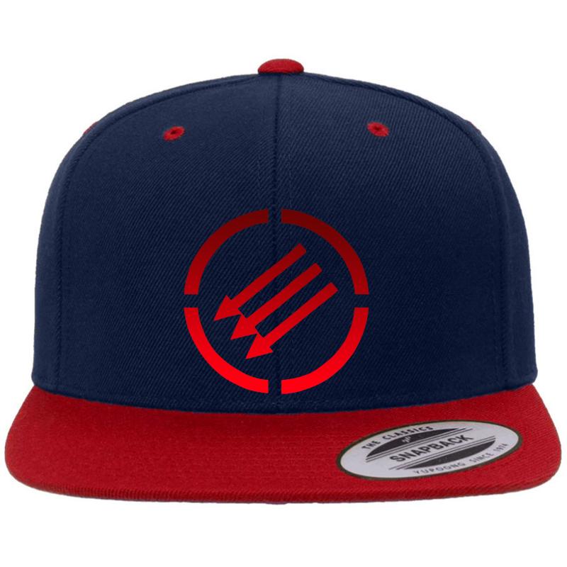 Antifascist Arrows Premium Flat Bill Snapback Cap  Navy