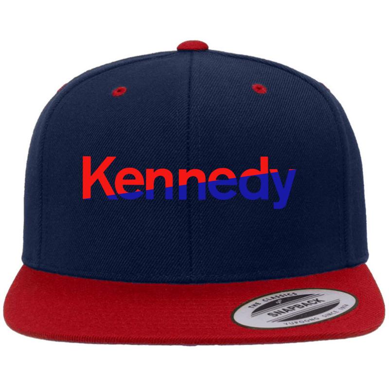 1968 Robert Kennedy For President Premium Flat Bill Snapback Cap  Navy