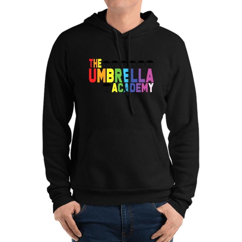 The Umbrella Academy - Rainbow Pride Unisex Hooded Sweatshirt Men Black