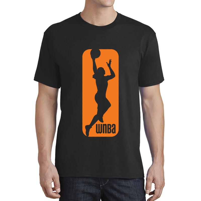 Wnba Basketball Logo  Unisex T-Shirt Men Black