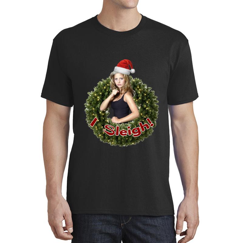 A Very Buffy Christmas Unisex T-Shirt Men Black