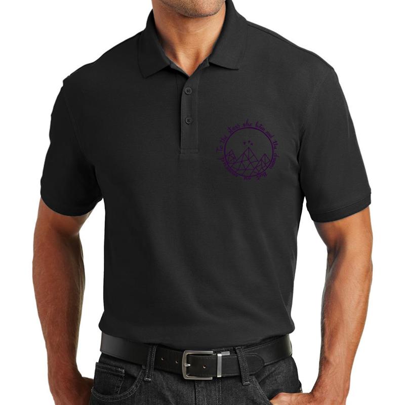 Acotar - To The Stars Who Listen Unisex Polo Jersey Sport Shirt Men Black