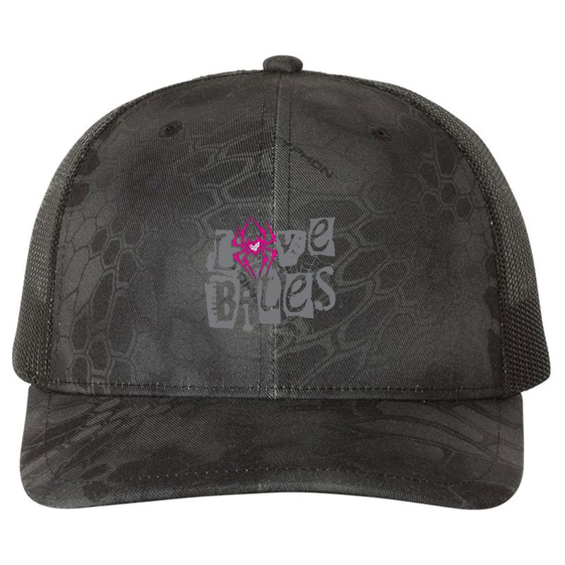 Aj Lee Love Bites Richardson Premium Trucker Snapback Cap  Kryptek Typhon Black