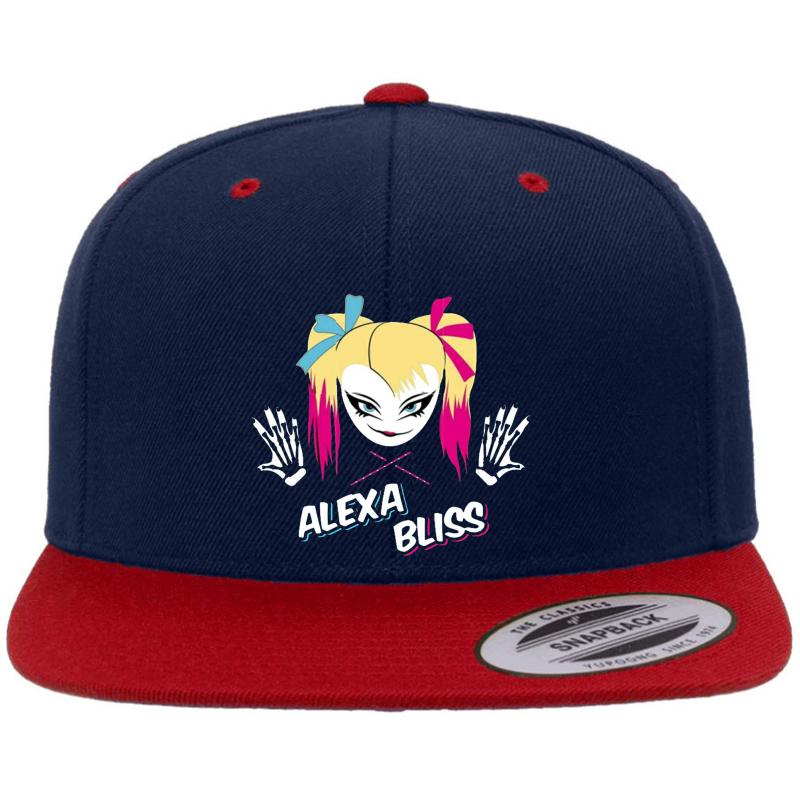 Alexa Bliss Premium Flat Bill Snapback Cap  Navy