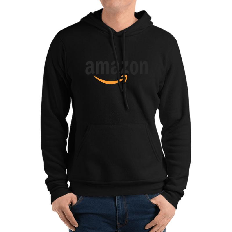 Amazon Logo Unisex Hooded Sweatshirt Men Black