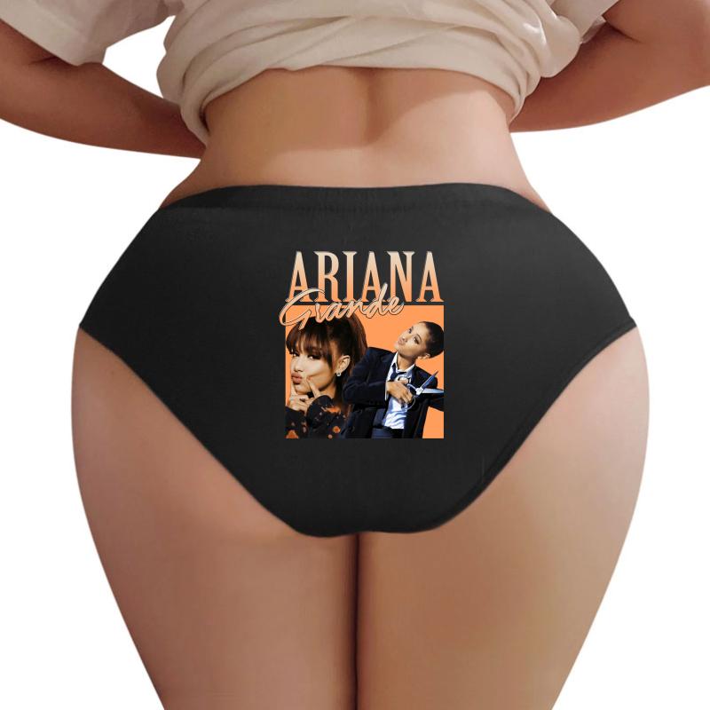 Ariana Grande Vintage 90'S Design Women Underwear Panties Women Black