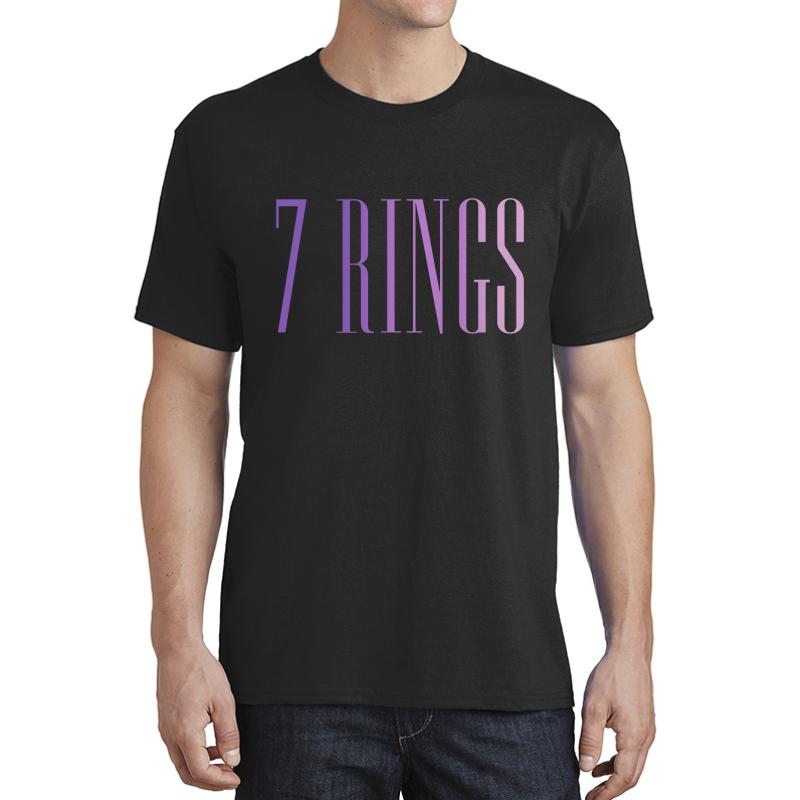 7 Rings - Ariana Grande Unisex T-Shirt Men Black