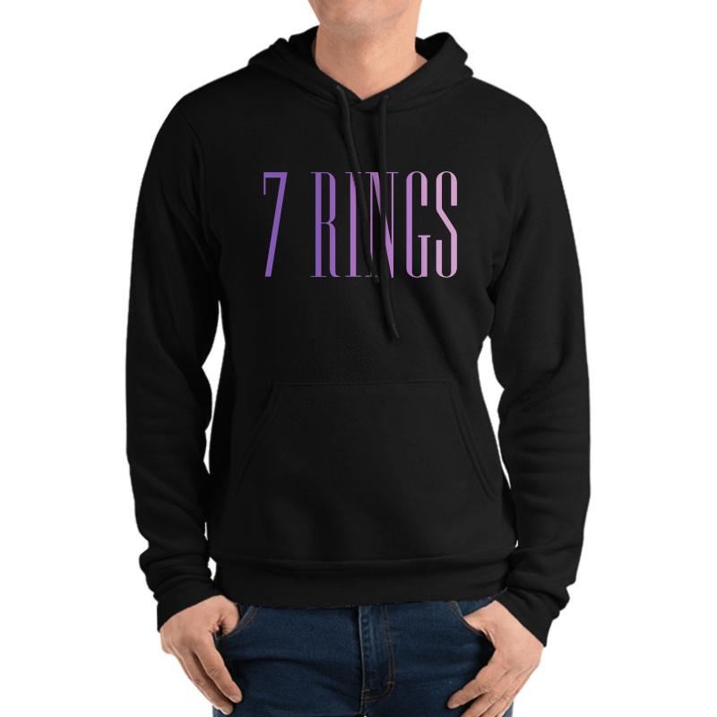 7 Rings - Ariana Grande Unisex Hooded Sweatshirt Men Black