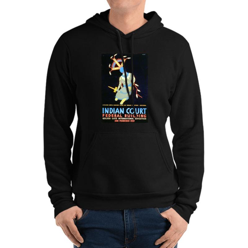 Apache Devil Dancer - Arizona Unisex Hooded Sweatshirt Men Black