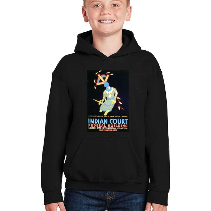 Apache Devil Dancer - Arizona Youth Hooded Sweatshirt Boy Black