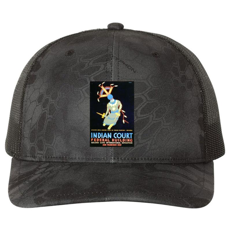 Apache Devil Dancer - Arizona Richardson Premium Trucker Snapback Cap  Kryptek Typhon Black