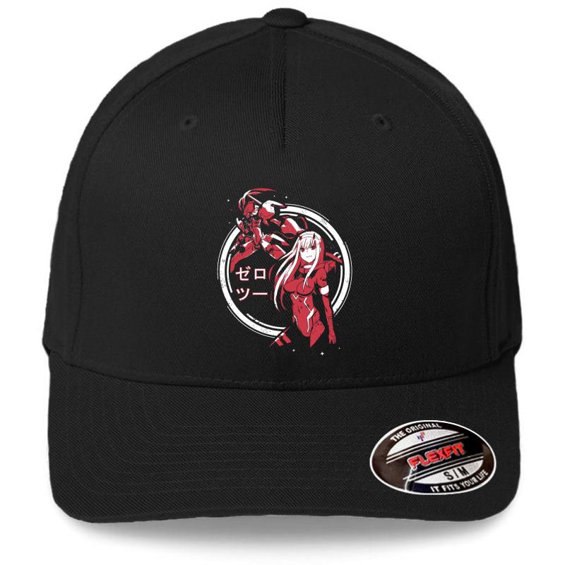 Zero Two - Strelitzia Darling In The Franxx Flexfit Baseball Cap  Black