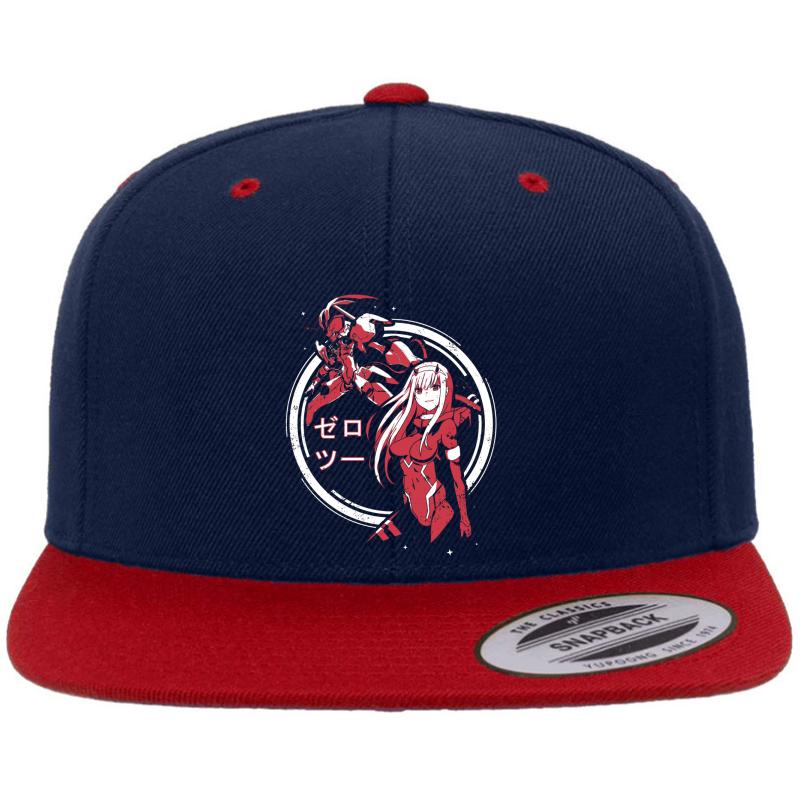 Zero Two - Strelitzia Darling In The Franxx Premium Flat Bill Snapback Cap  Navy