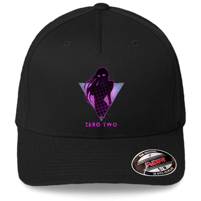 Zero Two - Future 80S Anime Darling In The Franxx Flexfit Baseball Cap  Black