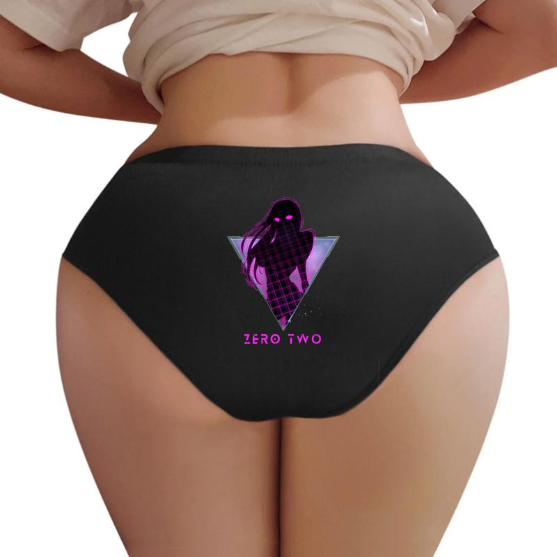 Zero Two - Future 80S Anime Darling In The Franxx Women Underwear Panties Women Black