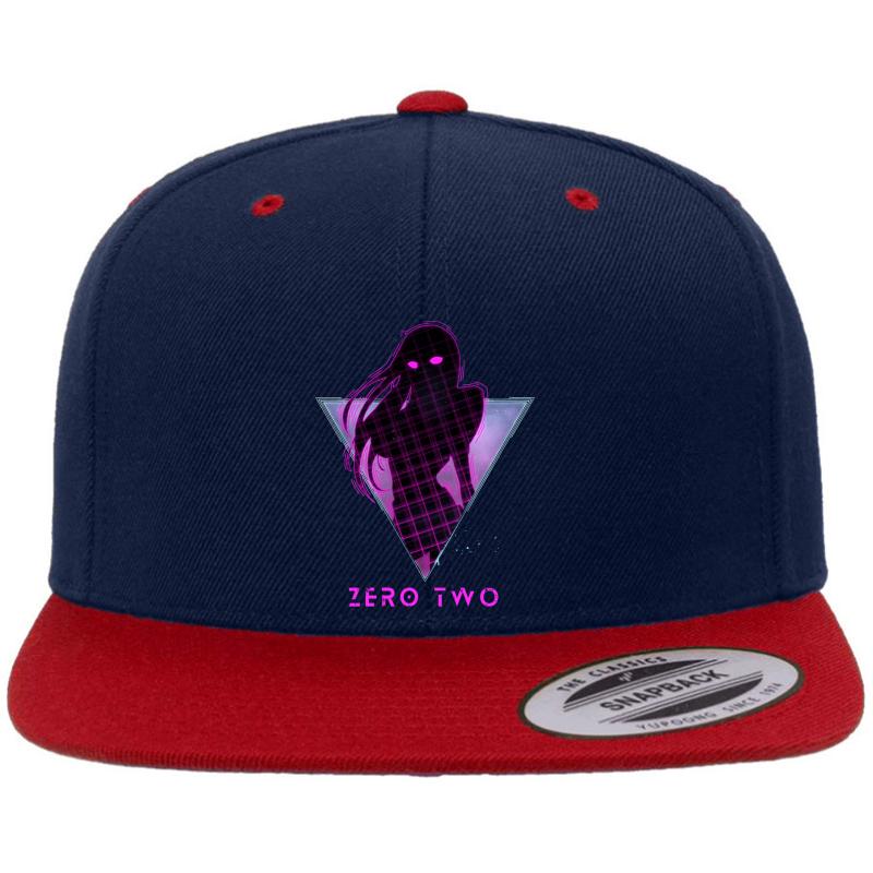 Zero Two - Future 80S Anime Darling In The Franxx Premium Flat Bill Snapback Cap  Navy