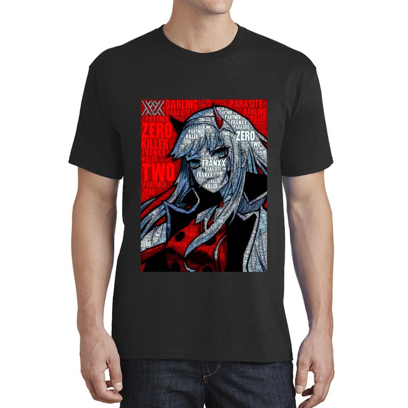 Zero Two 002 - Darling In The Franxx Unisex T-Shirt Men Black