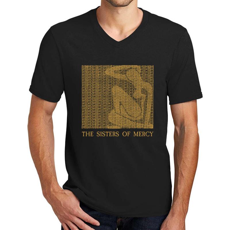 The Sisters Of Mercy - The Worlds End - Alice Unisex V-Neck T-Shirt Men Black