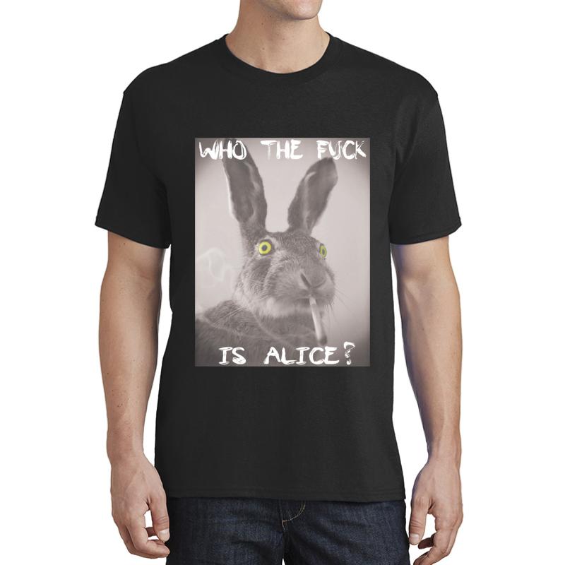 Who The F Ck Is Alice? Unisex T-Shirt Men Black