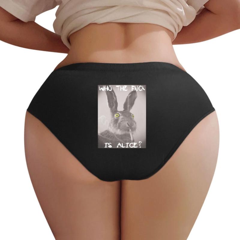 Who The F Ck Is Alice? Women Underwear Panties Women Black