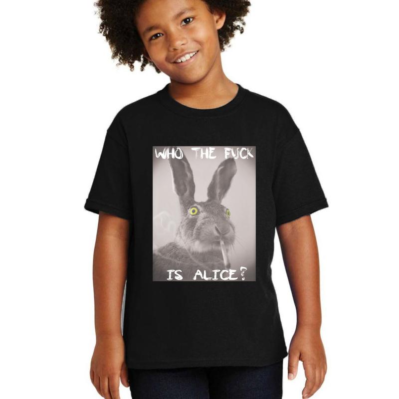 Who The F Ck Is Alice? Youth T-Shirt Boy Black