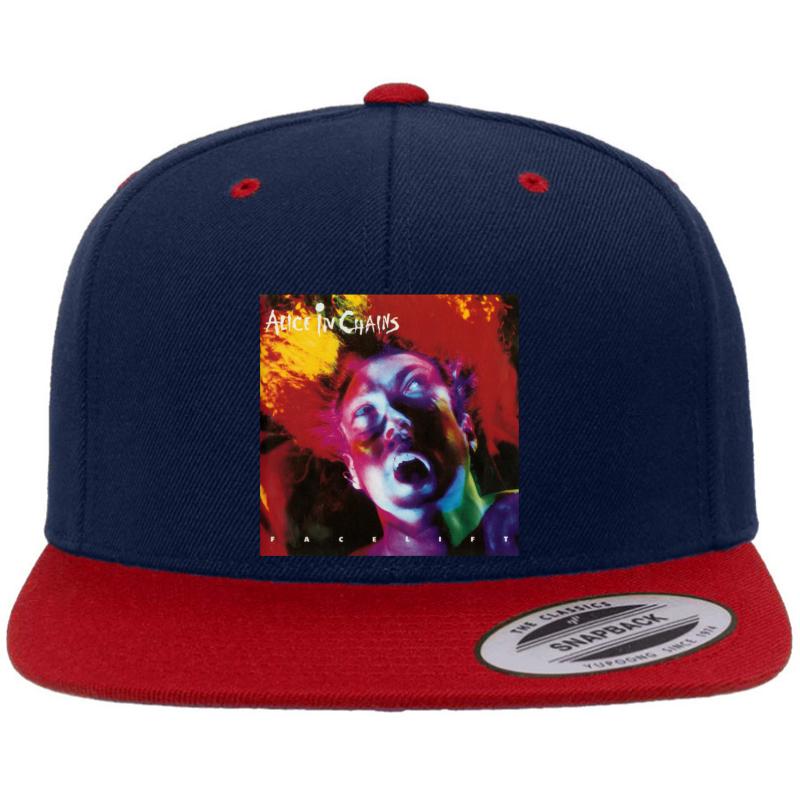 Alice In Chains - Facelift Premium Flat Bill Snapback Cap  Navy