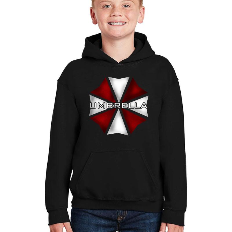 Umbrella Corporation Youth Hooded Sweatshirt Boy Black