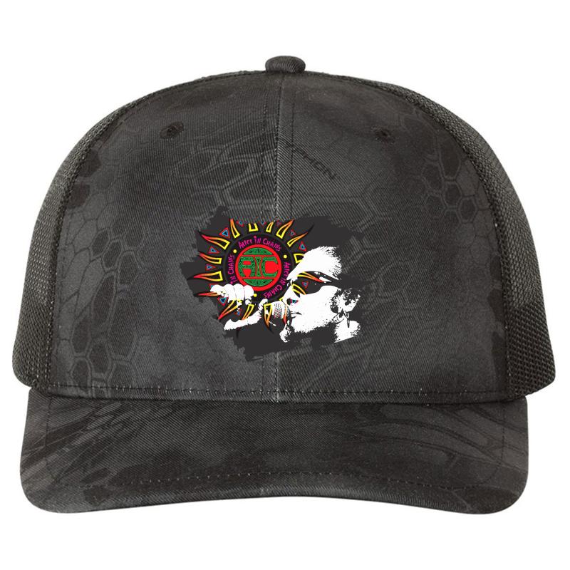 Alice In Chains Richardson Premium Trucker Snapback Cap  Kryptek Typhon Black