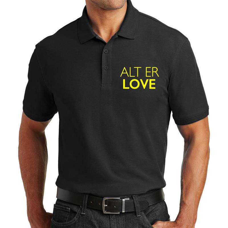 Alt Er Love - Skam Unisex Polo Jersey Sport Shirt Men Black