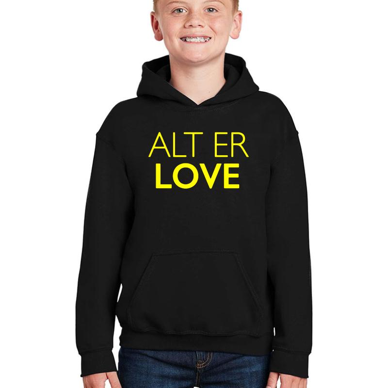 Alt Er Love - Skam Youth Hooded Sweatshirt Boy Black