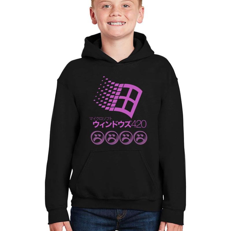 Yung Lean Sad Windows Youth Hooded Sweatshirt Boy Black