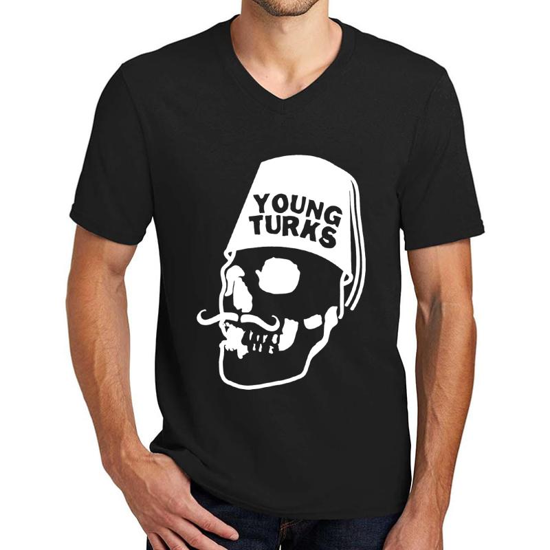 Young Turks Unisex V-Neck T-Shirt Men Black