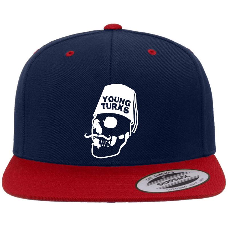 Young Turks Premium Flat Bill Snapback Cap  Navy