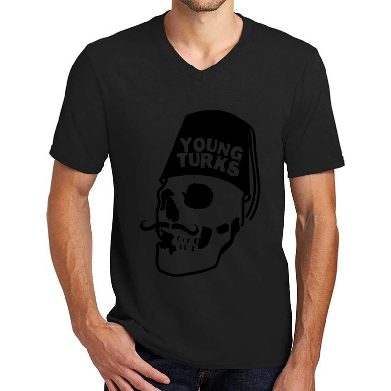 Young Turks Unisex V-Neck T-Shirt Men Black