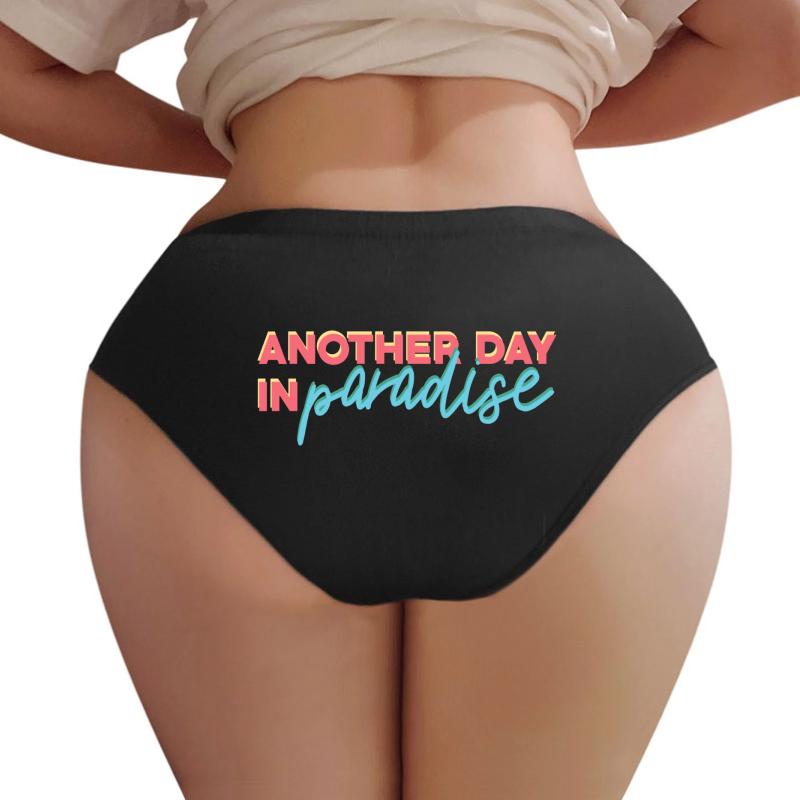 Another Day In Paradise Women Underwear Panties Women Black