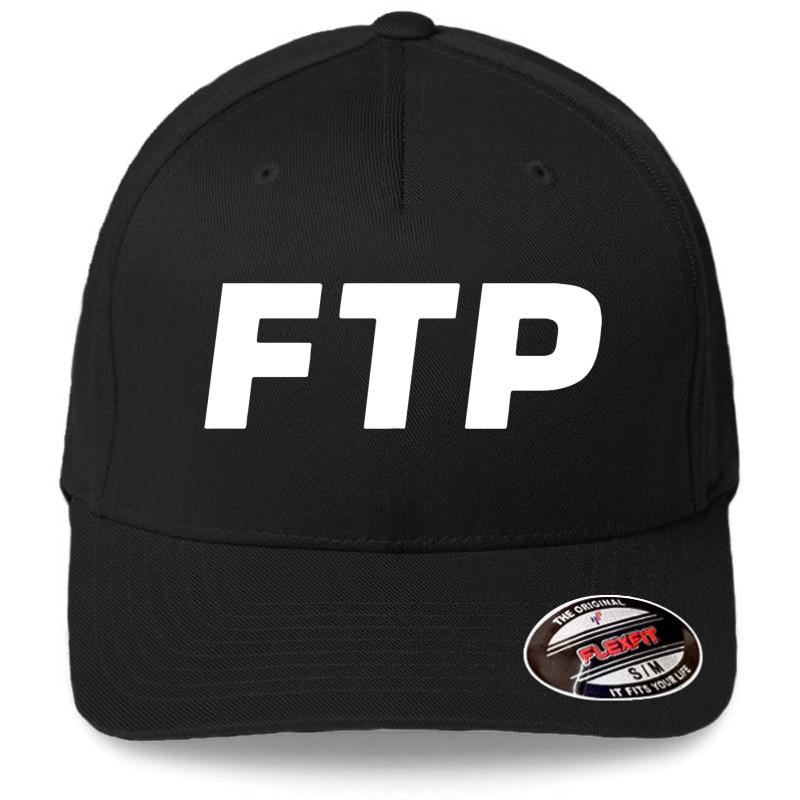 All Over Fuck The Population Ftp All Enabled  Flexfit Baseball Cap  Black