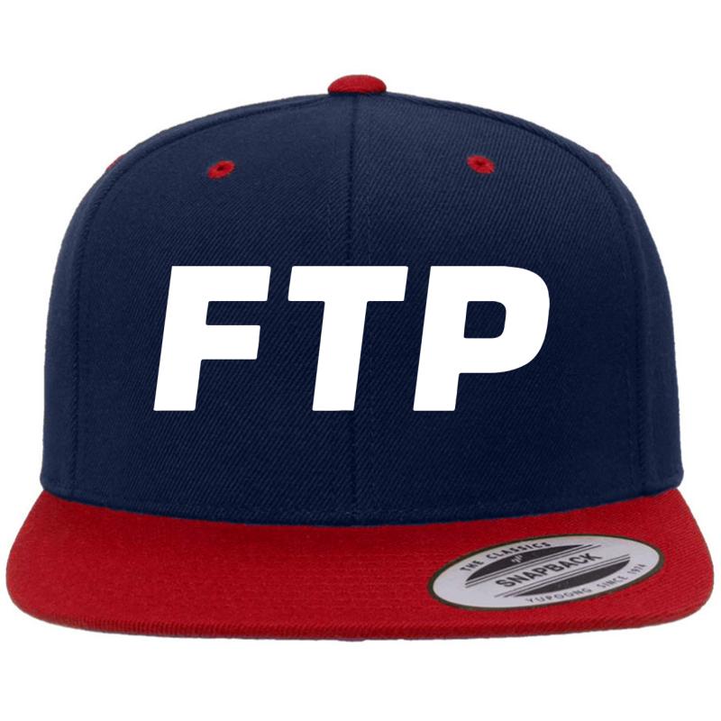 All Over Fuck The Population Ftp All Enabled  Premium Flat Bill Snapback Cap  Navy