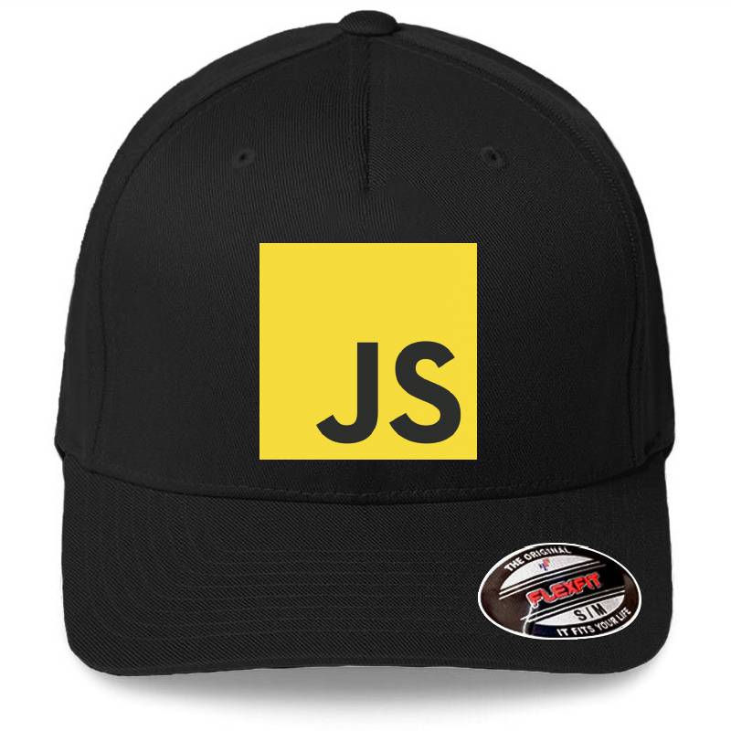 Javascript Js Programming Language Logo Premium Flat Bill Snapback Caps